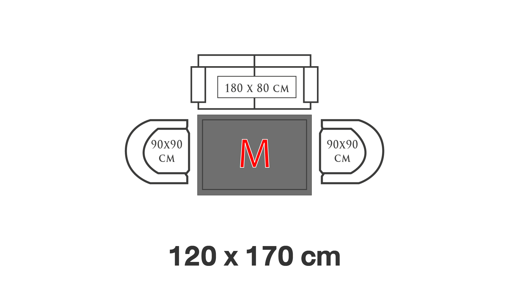 พรมไซส์ M (120x170 ซม.)